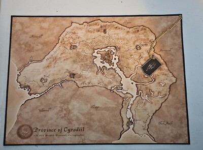 Province Of Cyrodiil Cloth Map Custom Made