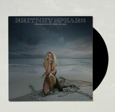 BRITNEY SPEARS SWIMMING IN THE STARS VINYL LP SINGLE 12'' 2021 GLORY MOODRING
