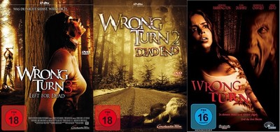 Wrong Turn 1 2 3 Dead End / Left for Dead 3 DVD Complete Collection New