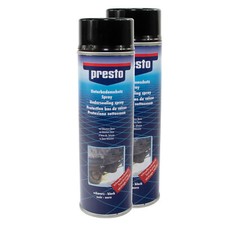 2x 500 ml Presto UBS Unterbodenschutz Spray Bitumen schwarz DC306017 Steinschlag