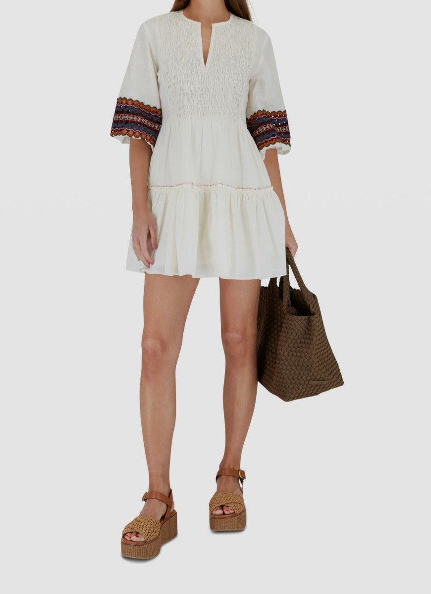 sachin and babi mini dress Sachin & Babi Square-Neck Bow-Hem Mini Dress