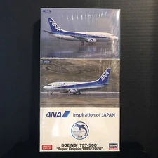 HASEGAWA 10839 ANA BOEING 737-500 SUPER DOLPHIN-2 MODEL KITS-NIB-1:200 SCALE