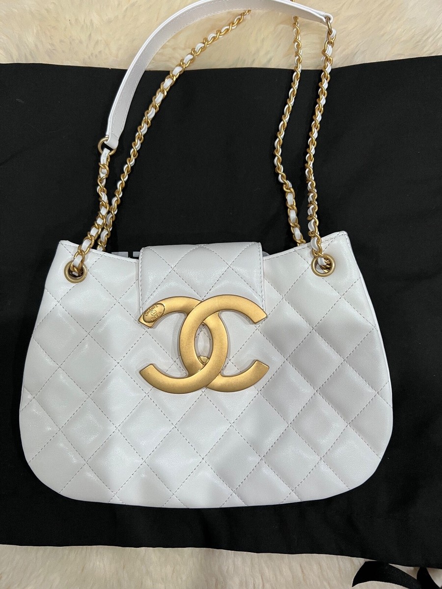 【国内直営/即納25C】CHANEL チェーンベルト レザー ホワイト 210.jpg