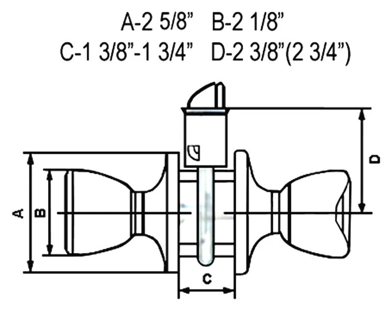 10 уединенных антикварных латунных круглых ручек для спальни ванной дверной ручки рычажные замки - Изображение 2 из 2
