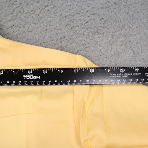 Vintage Montgomery Ward Shirt Mens 15-33 Yellow Lightweight 100% Polyester Disco - Picture 13 of 15