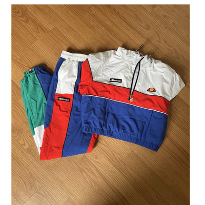 ellesse Women's Colorblock Tracksuit Set Jacket & Pants Multicolor Size M