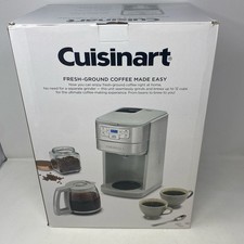 Cuisinart Stainless Steel Grind & Brew 12-Cup Coffeemaker Glass
