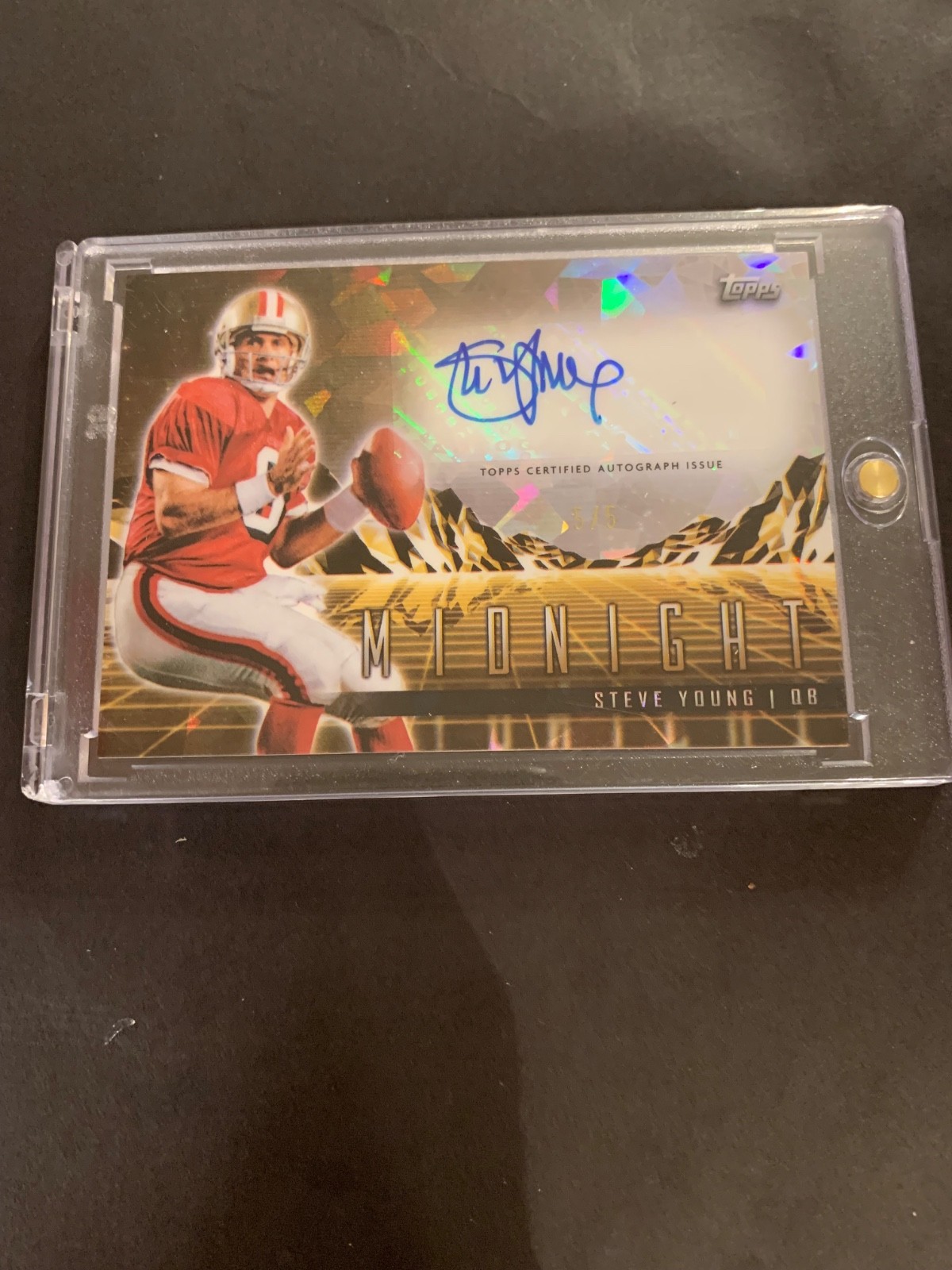 2024 TOPPS MIDNIGHT STEVE YOUNG AUTO AUTOGRAPH # 5/5 49'ERS 🔥🔥🔥