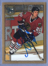 1998-99 O-Pee-Chee *Chrome* Hockey * Gary Suter * Signed * Card #26