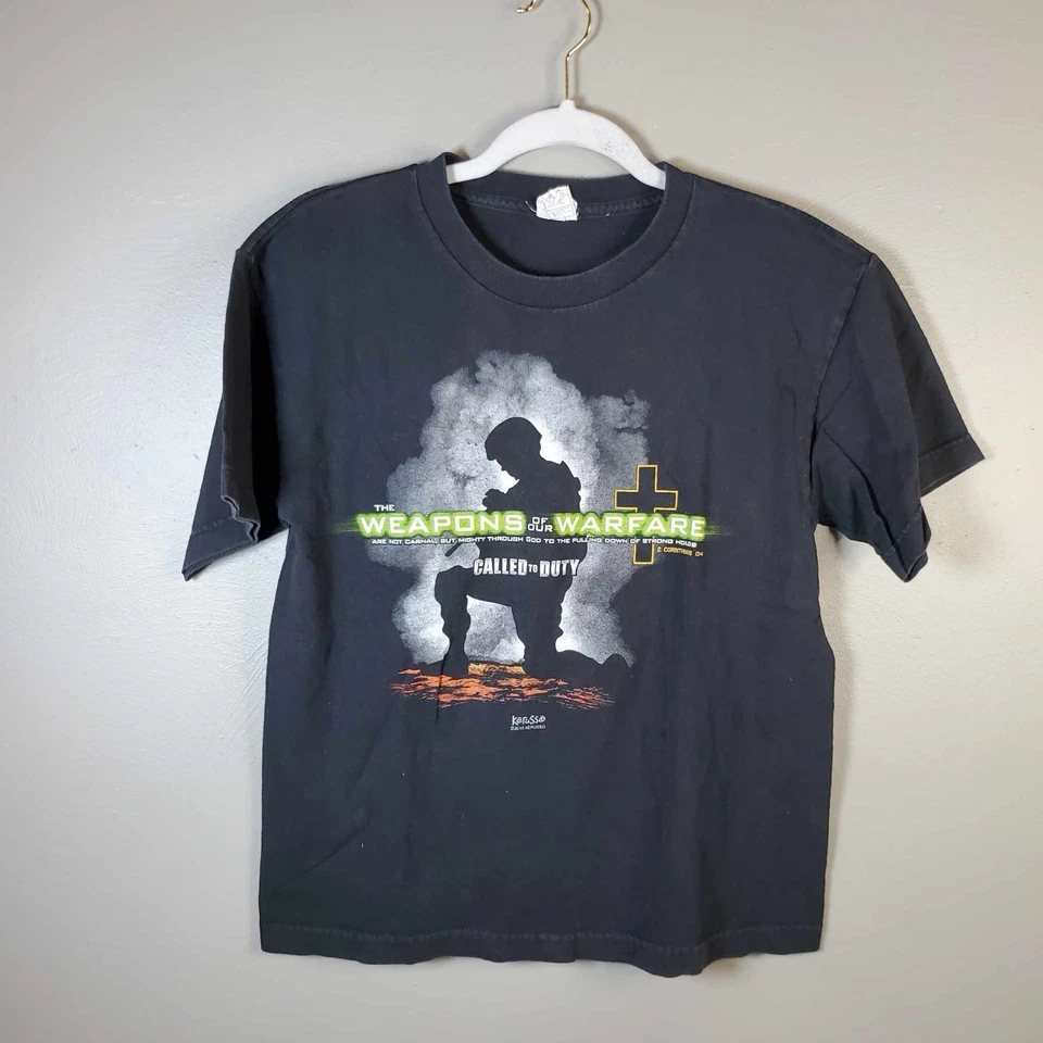 Camisa De Colección Jesús COD Llamada al Deber Armas de Guerra Christian Kerusso 2010 L Foto 2 de 4