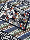 Latin American Flat Weave Wool Rug Mayan/Aztec Zapotec Large 65.5” X 93.5”  — photo 7
