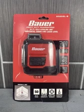 Bauer 20202L-B 50ft Self-Leveling 360 Degree Horizontal Cross-Line Laser Level