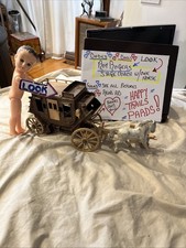 Vintage 1955 Roy Rogers Fix-It Stagecoach Ideal Toys Includes 1 Horse  Coach