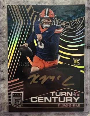 2025 Donruss Elite Kyle McCord Turn Of The Century Auto /25 Gold Ink