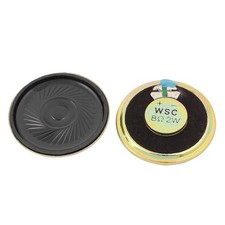 2Pcs 40mm Dia 8 Ohm 2W Metal Shell Ultra-thin Internal Mini Magnetic Loudspeaker