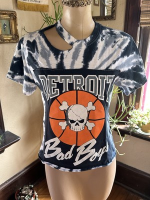 Vintage Upcycled T Shirt Detroit Pistons Bad Boys 