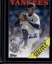 2023 Topps #88BAU-JHB Jhony Brito 1988 35th Anniversary Auto Black #/199