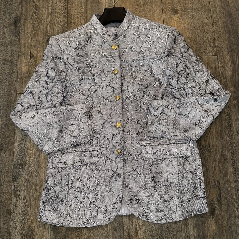 Chaqueta Blazer Para Hombre Calce A Medida Estampado Africano L Cachemira Elegante Fiesta Abrigo Deportivo Foto 2 de 4