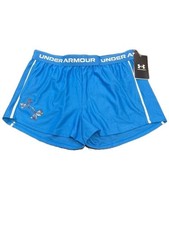 Under Armour Girls' Tech Play Up Shorts Blue YL/JG