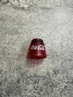 Vintage Bubble Glass Coca Cola Thimble Red Glass Decorative Thimble