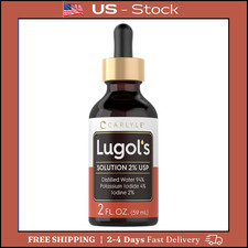 Lugols Iodine 2 Percent 2 Fl Oz Potassium Iodide and Solution