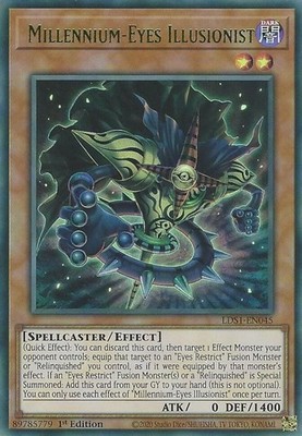 YUGIOH: 1X Millennium-Eyes Illusionist (Green) LDS1-EN045 Ultra Rare NM