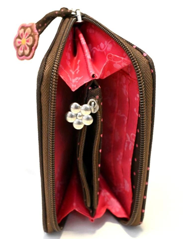 DIE SPIEGELBURG Kinder Geldbörse Portemonnaie Bordeaux mit Pferde Motiv 13 x 9cm - Bild 3 von 3
