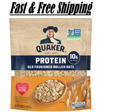 Quaker Protein Old Fashioned Rolled Oats, 16 oz Bag