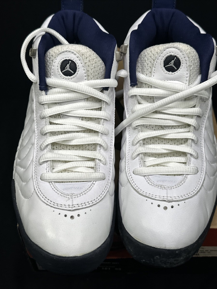 Size 9.5 - Air Jordan Jumpman Pro 1996 White Midnight Navy for