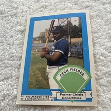 Cecil Fielder Syracuse Chiefs Vintage Baseball Trading Card Standard Size 1986