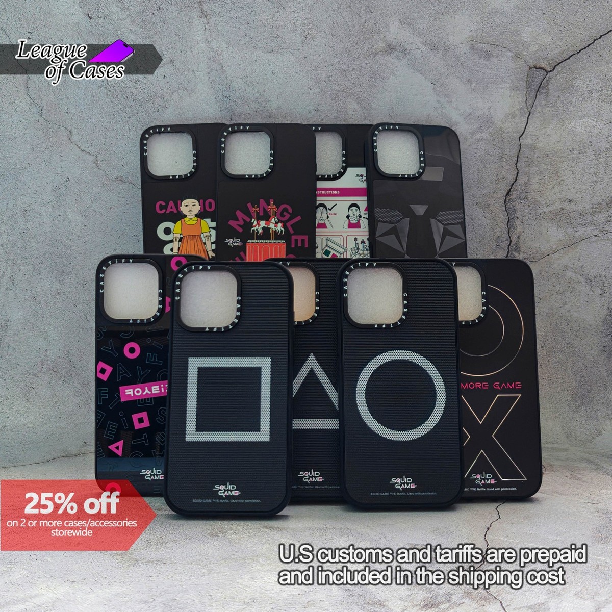 Squid Game Casetify Cases for iPhone 13-17 optional MagSafe