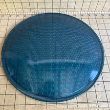 Vintage Traffic Street Signal Light Green Glass Lens Convex 12