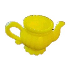 Yellow Kettle Tea Pot Barbie Miniature Dollhouse Tea Pot No Lid