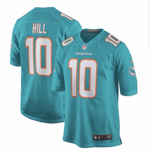 Tyreek Hill Miami Dolphins Nike Game NFL Jersey - Aqua LARGE Brand New