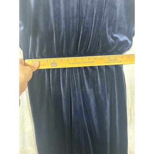 Saturday Sunday Anthropologie Jumpsuit XS Navy Blau Samt Cross Front - Bild 9 von 12