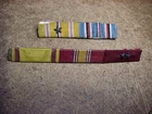 Vintage US Military Navy  WW2 Era Campaign Service Medal Ribbon Bar Lot