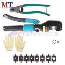 6 MT Hydraulic Wire Battery Cable Lug Terminal Crimper Crimping Tool With Case