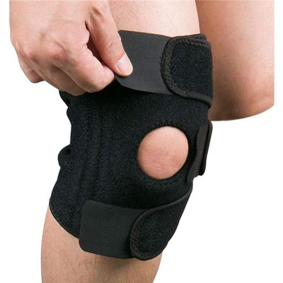 Knieschoner Kniebandage Sport Alltag Klettverschluss Damen Herren schwarz