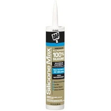 DAP Silicone Max Premium All Purpose 100% Silicone Sealant: 10.1 fl oz. (Clear)