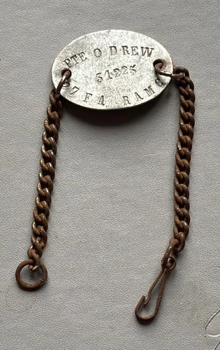 Vintage WW1 27th Field Ambulance Royal Army Medical Corps I.D Wrist Bracelet