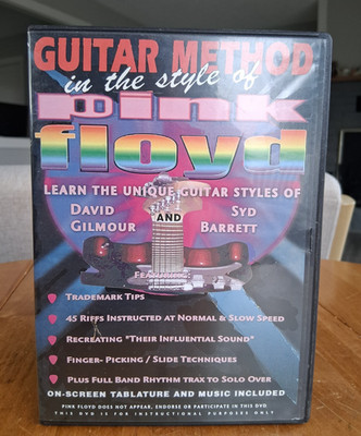 Guitar Method in the Style of Pink Floyd DVD 2003 David Gilmore Syd Barrett - GC