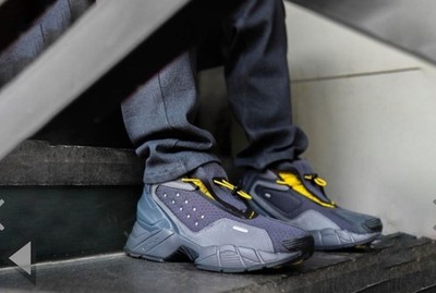 Reebok Ecto Boot DMX Ectomobile Dark Gray Yellow H03298 Mid Top Sneaker