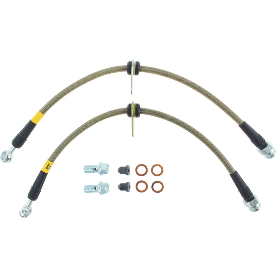 Kit de línea de freno delantero trenzado de acero inoxidable StopTech 950.45009 para Mazda 2 2011-2016 Foto 2 de 2