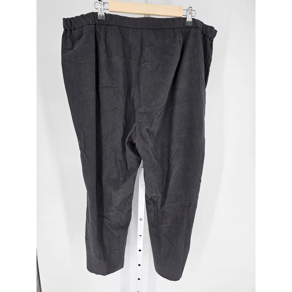 JM Collection Women's Button Closer Black Wide Leg Polyester Pants Size 22WP - Image 4 of 4