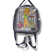 Loungefly Tinker Bell Mini Backpack Purple Iridescent Disney Pixie Dust Bag