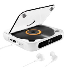 Portable Bluetooth CD Player with LED Display Hi-Fi Stereo Sound System
