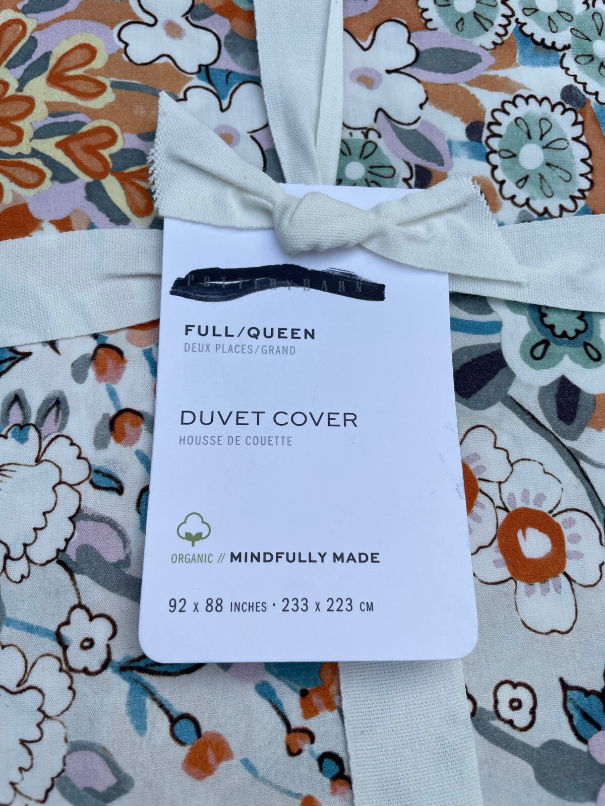 Pottery Barn Amelia Floral Percale Duvet Cover Full/Queen Multicolor NWT eBay