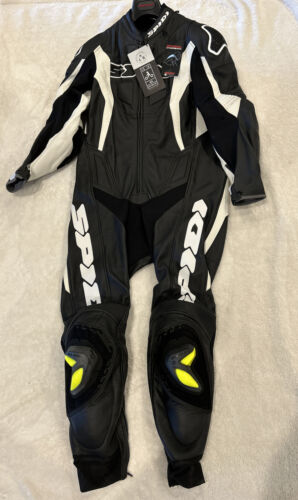 Spidi Sport Warrior Pro Race Suit Black/White Size 52 - Photo 1/10