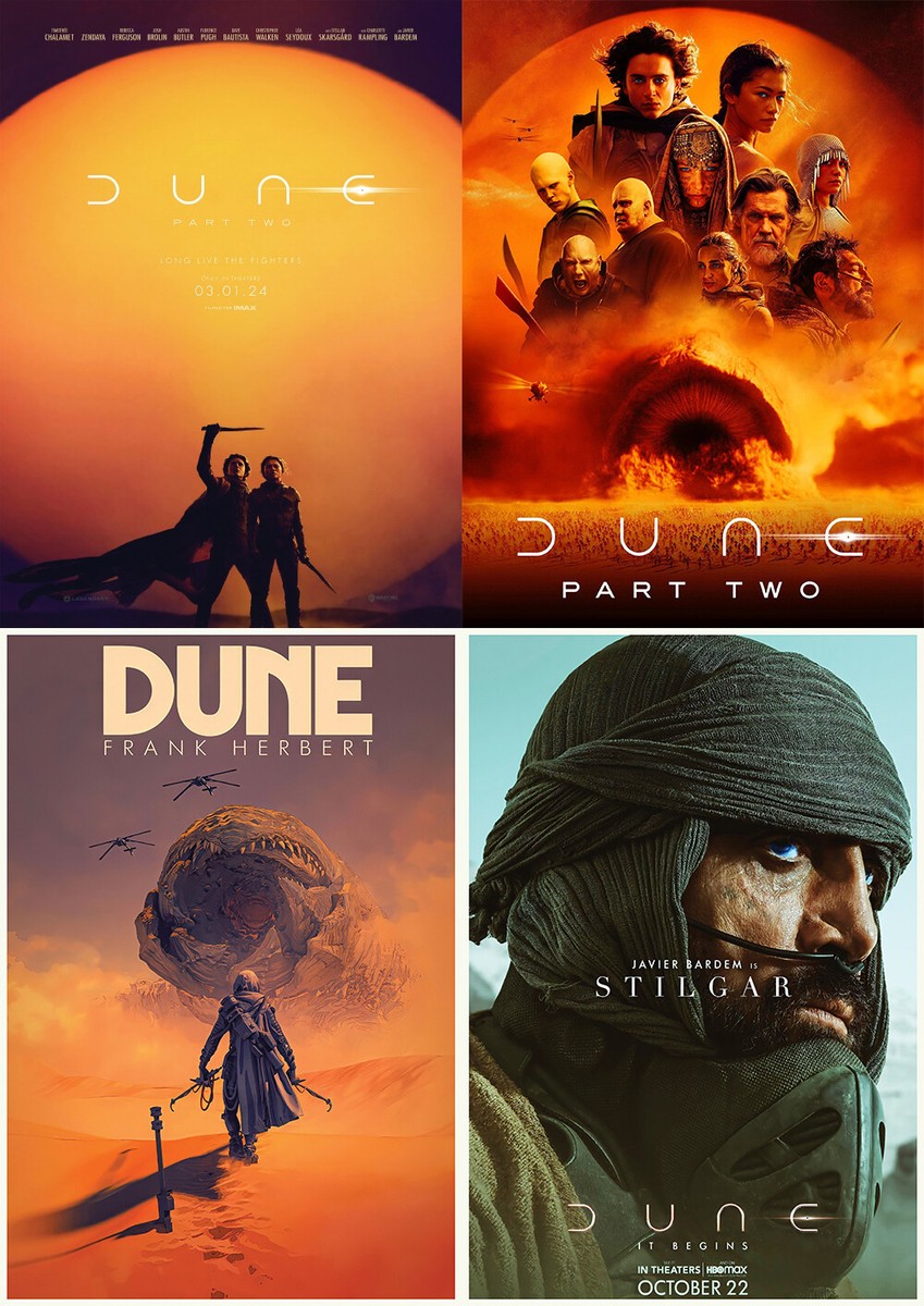 Dune 1984 Dune 2024 Movie Poster Filmplakat
