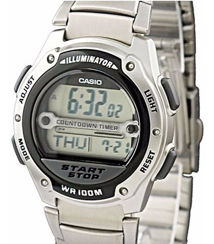 Casio W756D-1A Men's digital 100 meter water resistance stainless Casio W756D-1A Men's digital 100 meter water resistance stainless
